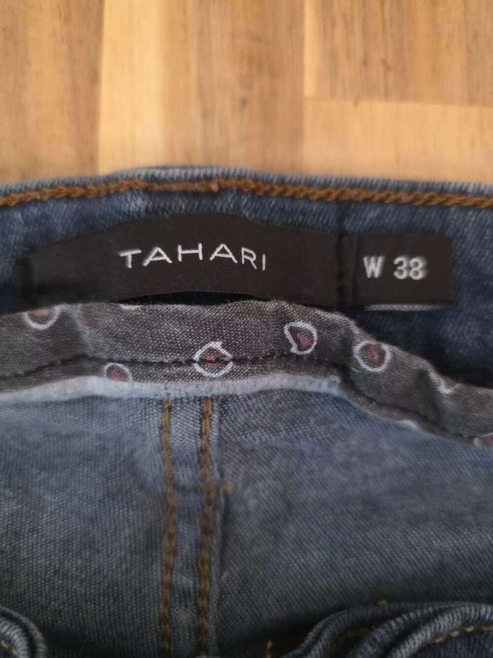 Tahari Dark Wash Stretch Denim Jeans W 38 - Picture 6 of 7